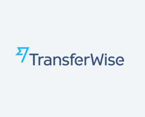 TransferWise Logo as an intro image for blog article.